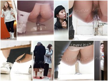 国内のショッピングモールの各階にある女性用トイレで撮影した写真です❤️ 多くの若い女性がこれらの施設を利用しています
