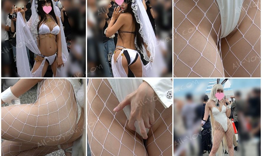 スタイリッシュ美人！超カワ激ハイレグ！スタイル抜群エロ食い込みエロコスプレが股間に突き刺さる！ 　コスイベ撮影75