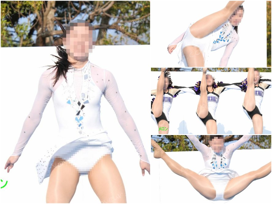 祭りだチア vol.126 【4K】 夢かまぼろしか！？続編 今度はチア衣装、白レオタードで華麗に見せます！Kチアバトン