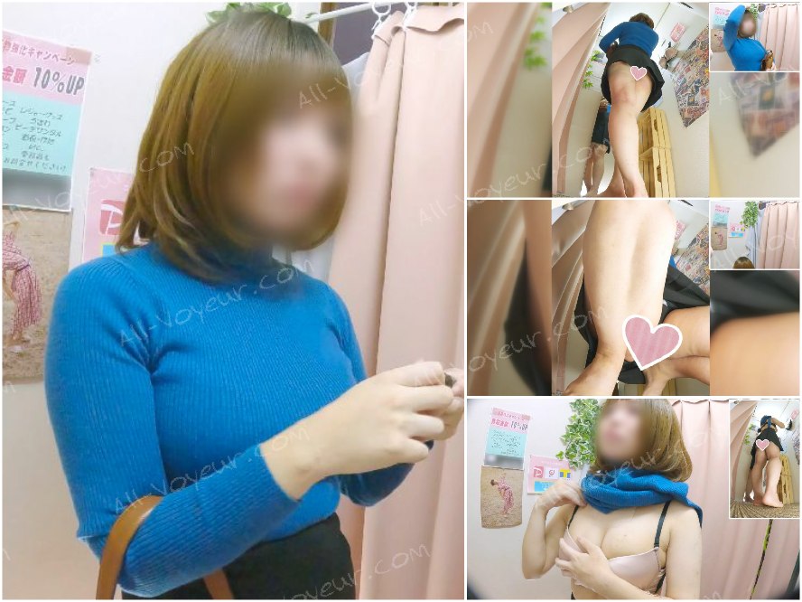 ガルバ終わりの巨乳ネキは着替えるのも億劫なずぼら女子！？　僕のお店の試着室555