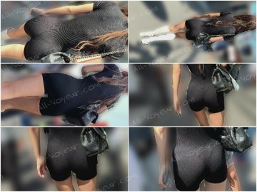 【再販】エロい格好のギャルのエロいTバックのPライン動画＼(^_^)／