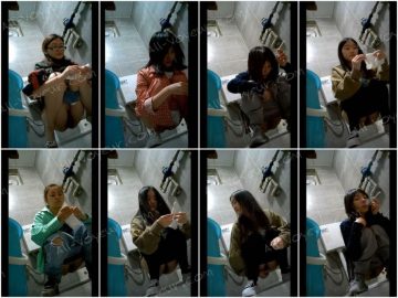❤美女大集合❤トイレ盗撮の達人が女子トイレに潜入！美女が続々登場。タバコを吸うハーフ顔のクールな美女、いかにもヤリがいがありそうな雰囲気