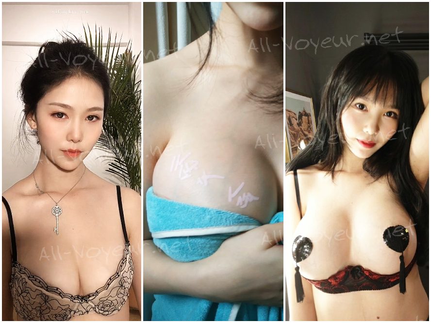 TikTokインフルエンサーのRizeは、胸、乳輪、唇が透けて見える超シースルーの服を着た自撮り動画を投稿した。