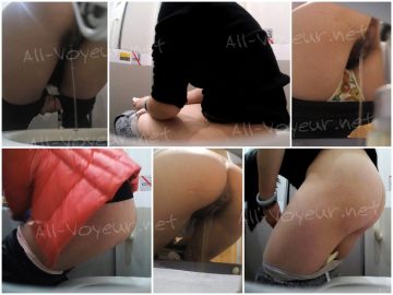 高速鉄道のトイレに固定設置された隠しカメラが、乗客や乗務員を撮影している。