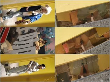 トイレ盗撮の新作❤️猛者がカフェの女子トイレに突入し、そこそこ可愛い女性たちが用を足している様子を盗撮！